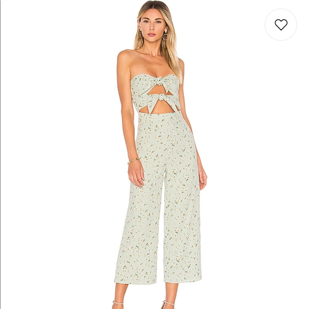 MAJORELLE Tessa Jumpsuit in Mint Green